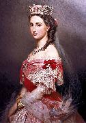 Franz Xaver Winterhalter Portrait of Charlotte of Belgium oil painting reproduction